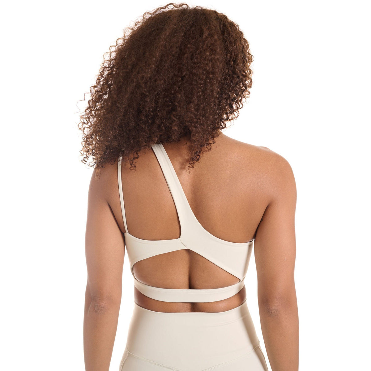 TIIMELESS™ Athlounge® ETERNITII™ One Shoulder Double-Strap Bra - Off  white/White